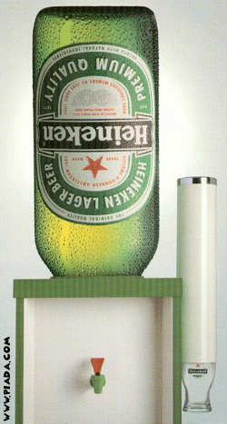 Bebedouro de Heineken