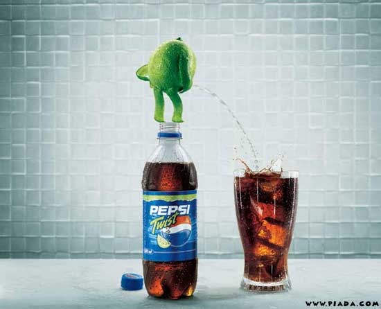 Pepsi com um toque de limÃ£o